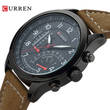 CURREN 8152 Men's Quartz Watches Top Brand Luxury Men Wristwatches Men Military Leather Relogio Masculino Sports Watch